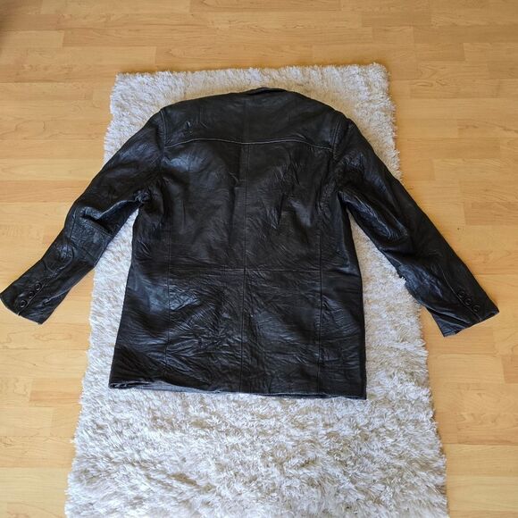 MICHAEL MICHELLE Mens Genuine Leather Jacket Size Large Soft Leather Size Large - Picture 9 of 9